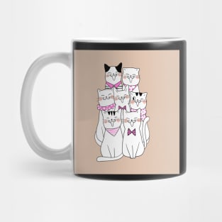 Happy Singing Cat Family Mug